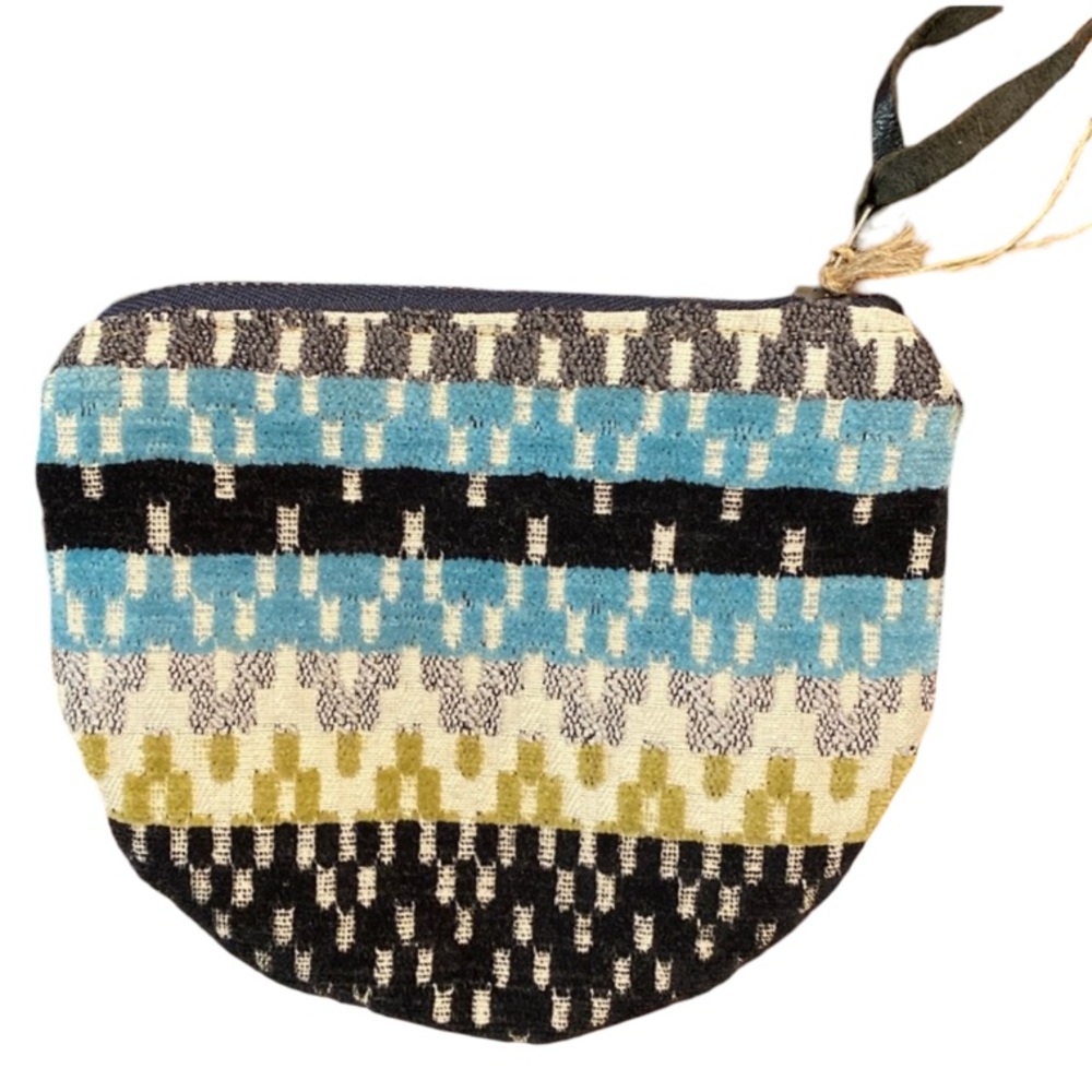 Hand Crafted Handmade Artisan Woven Textile Canvas Clutch